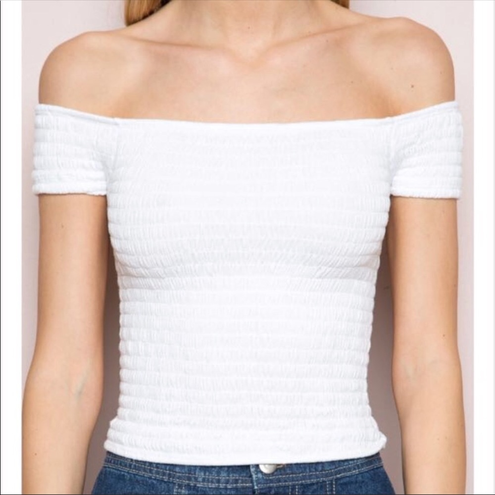 Brandy Melville White Charlene Top